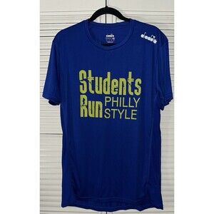 Diadora Philly Style Student Run Crew Neck Short Sleeve Athletic T-Shirt Size L
